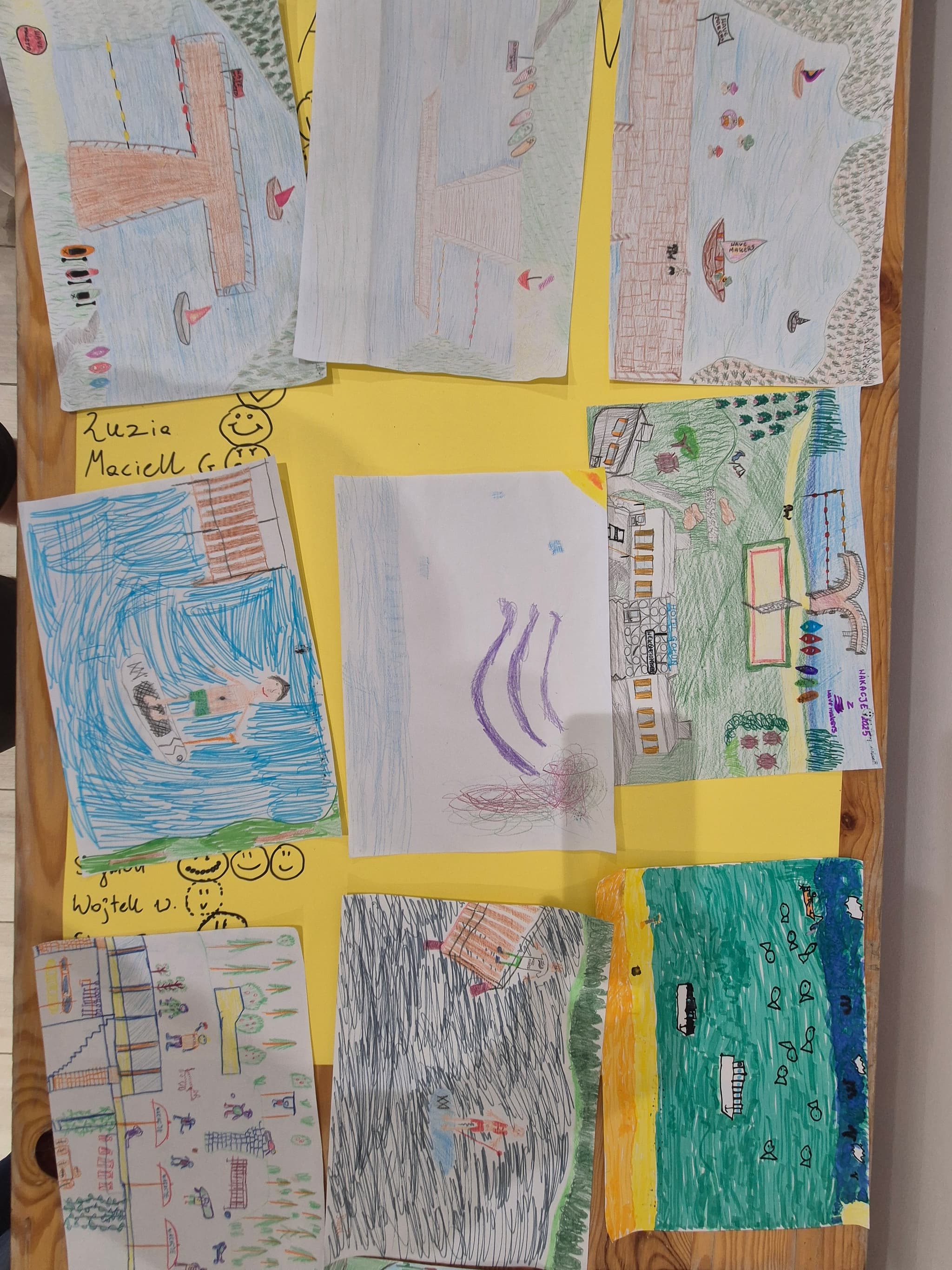 Zajęcia grupowe na obozie letnim