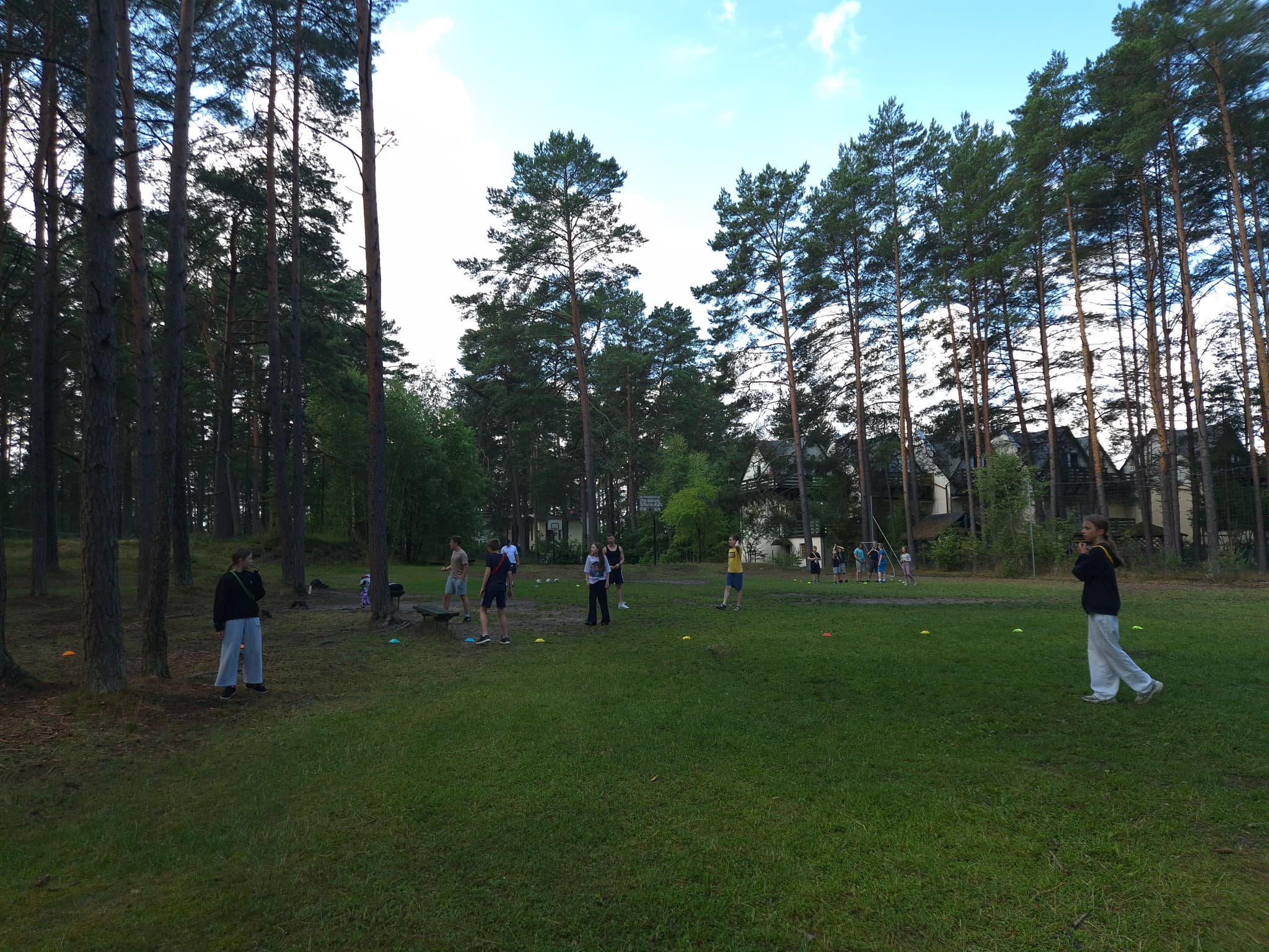 Poranne aktywności na obozie