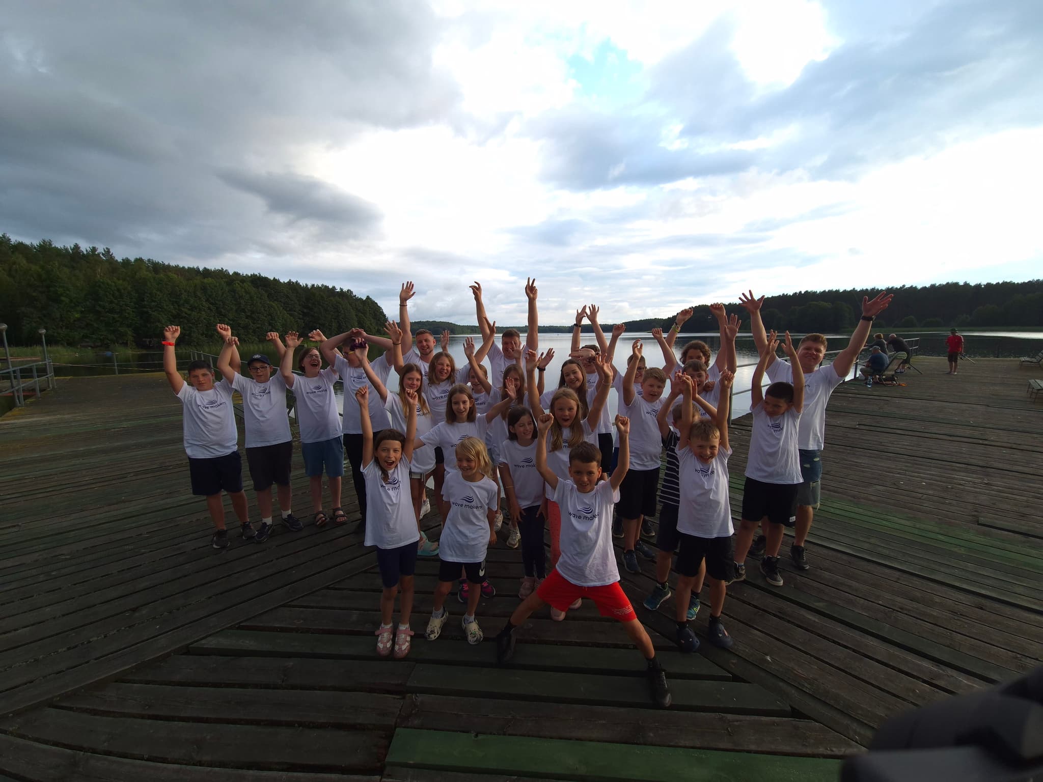 Wieczorne zajęcia na obozie